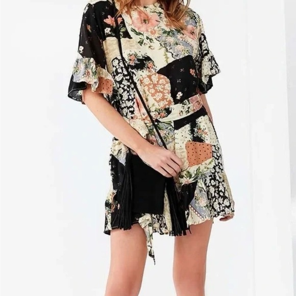 Urban Outfitters Dresses & Skirts - UO Suddenly Spring Ruffle Tie Dress